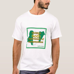 NIGERIA 60e JUBILEUM   Nigeriaanse vlag T-shirt