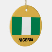 Nigeria - Aangepaste kerstversiering voor porselei Keramisch Ornament (Rechts)