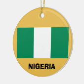 Nigeria - Aangepaste kerstversiering voor porselei Keramisch Ornament (Links)