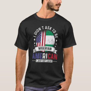 Nigeria-Amerikaanse landen vlaggen trots Nigeria V T-shirt
