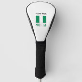 Nigeria and Nigerian Flag with Your Name Golfheadcover (Voorkant)