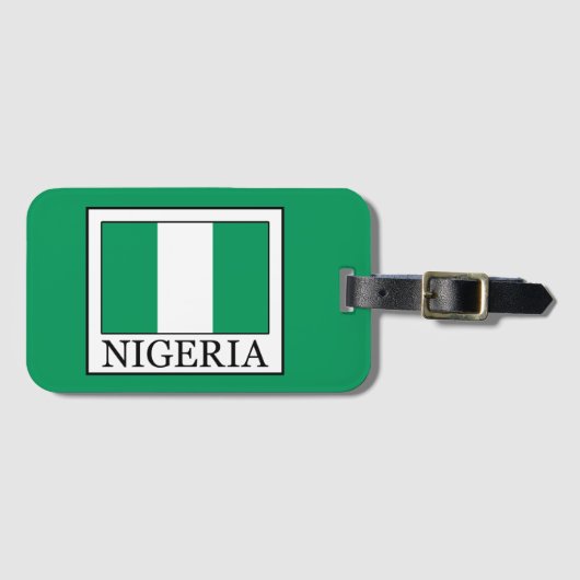Nigeria Bagagelabel (Voorkant (horizontaal))