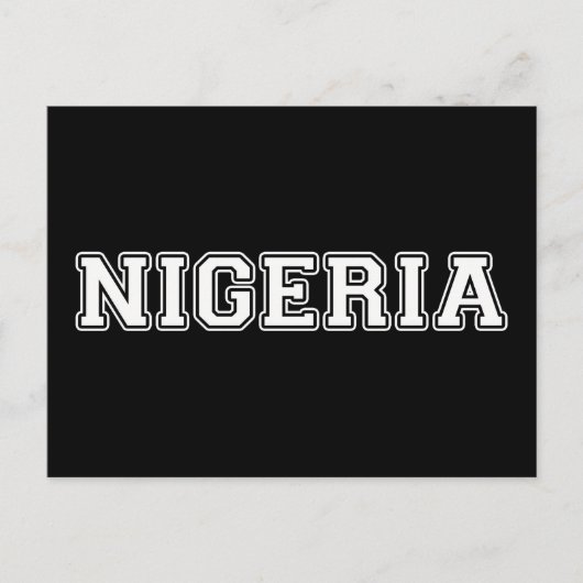 Nigeria Briefkaart (Voorkant)