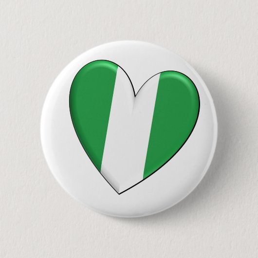 Nigeria Button hartvlag (Voorkant)