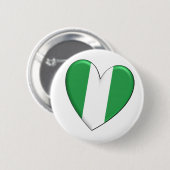 Nigeria Button hartvlag (Voorkant /achterkant)