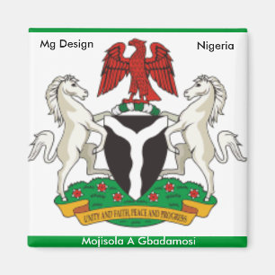 Nigeria_caca, Nigeria West-Afrika... - Gepersonali Magneet