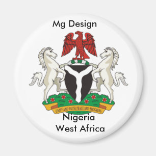 Nigeria_caca, Nigeria West-Afrika, Mg Design Magneet