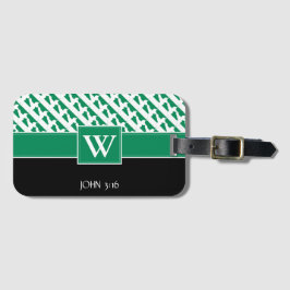 NIGERIA Christelijk John 3:16 Monogram Naija Bagagelabel