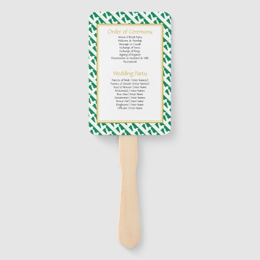 NIGERIA - Christelijk programma voor aangepaste br Handwaaier (Achterkant)