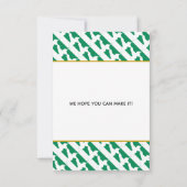 NIGERIA Christelijke Bruiloft Viering Save The Date (Achterkant)