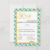 NIGERIA Christelijke Schrift Naija Wedding RSVP Kaartje (Voorkant)