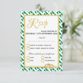 NIGERIA Christelijke Schrift Naija Wedding RSVP Kaartje (Staand voorkant)