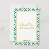NIGERIA Christelijke Schrift Naija Wedding RSVP Kaartje (Achterkant)
