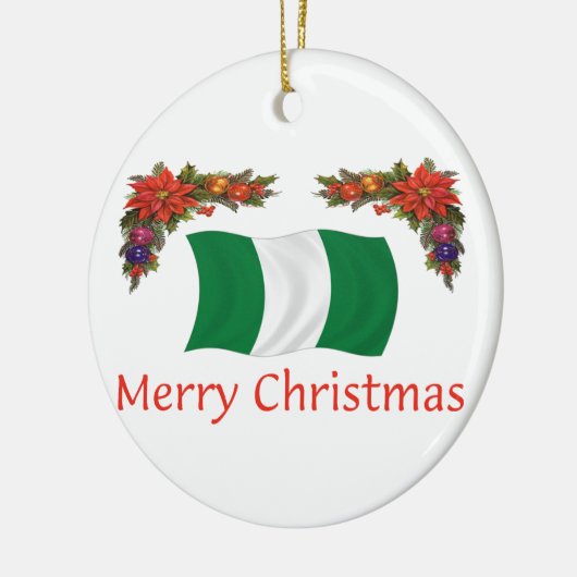 Nigeria Christms Keramisch Ornament (Links)