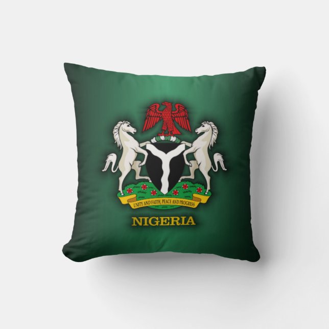 Nigeria COA Kussen (Voorkant)