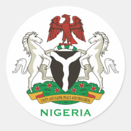 nigeria - crest ronde Sticker
