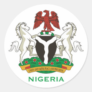 nigeria - crest ronde Sticker
