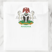 nigeria - crest ronde Sticker (Tas)