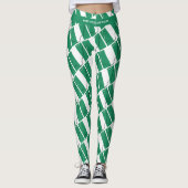 NIGERIA Custom Text RUN YOUR OWN RACE Flag Leggings (Voorkant)
