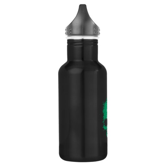 Nigeria Drijvende Splatter Skull Waterfles (Links)