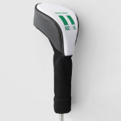 Nigeria en Nigeriaanse vlag Groene Personalisatie Golfheadcover (Schuin)