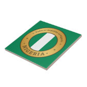 Nigeria Flag Badge Tegeltje (Zijkant)
