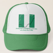 NIGERIA FLAG Christelijke scripts op maat Trucker Pet (Voorkant)