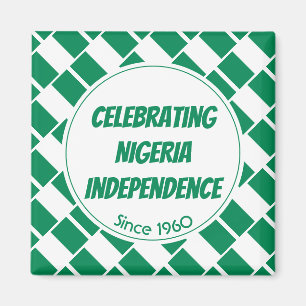 NIGERIA FLAG Gepersonaliseerd de feestelijke onafh Magneet