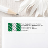 NIGERIA FLAG Gepersonaliseerd Return Address Etiket (Insitu)