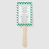 NIGERIA FLAG Gepersonaliseerd Schrift bruiloft pro Handwaaier (Achterkant)