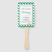 NIGERIA FLAG Gepersonaliseerd Schrift bruiloft pro Handwaaier (Voorkant)