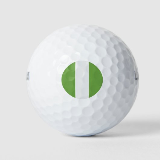Nigeria Flag Golfballen (Voorkant)