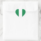 Nigeria Flag Heart Sticker (Tas)
