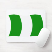 Nigeria Flag Mousepad Muismat (Met muis)