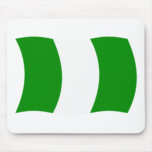 Nigeria Flag Mousepad Muismat (Voorkant)