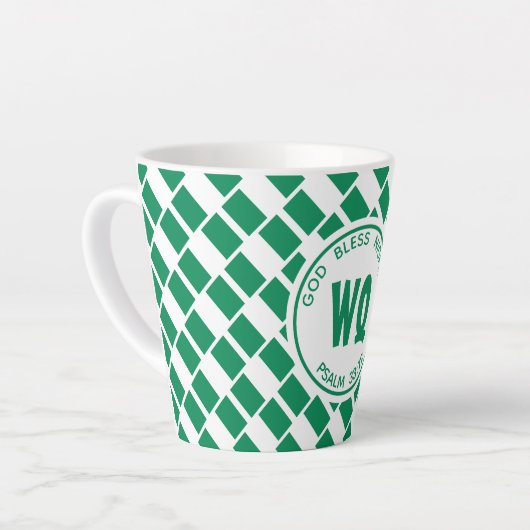 NIGERIA FLAG | Naija |  patriottisch Latte Mok (Linkerhoek)