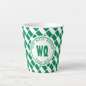 NIGERIA FLAG | Naija |  patriottisch Latte Mok (Voorkant)