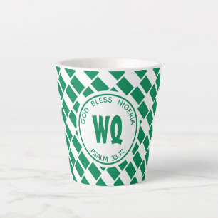 NIGERIA FLAG Naija patriottisch Latte Mok