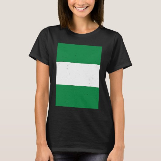 Nigeria Flag Nigerian Pride Travel T-shirt (Voorkant)