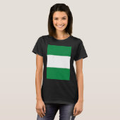 Nigeria Flag Nigerian Pride Travel T-shirt (Voorkant volledig)