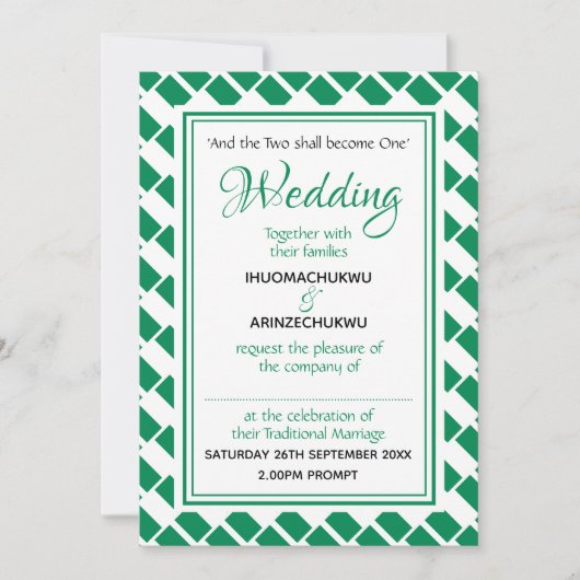 NIGERIA FLAG Stijlvolle Gepersonaliseerd Nigeriaan Kaart (Voorkant)