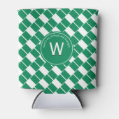 NIGERIA FLAG Stylish Gepersonaliseerd Monogram Nig Blikjeskoeler (Voorkant)