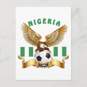 Nigeria Football Design Briefkaart