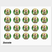 Nigeria Football Ronde Sticker (Vel)