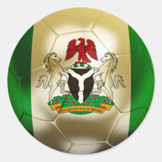 Nigeria Football Ronde Sticker