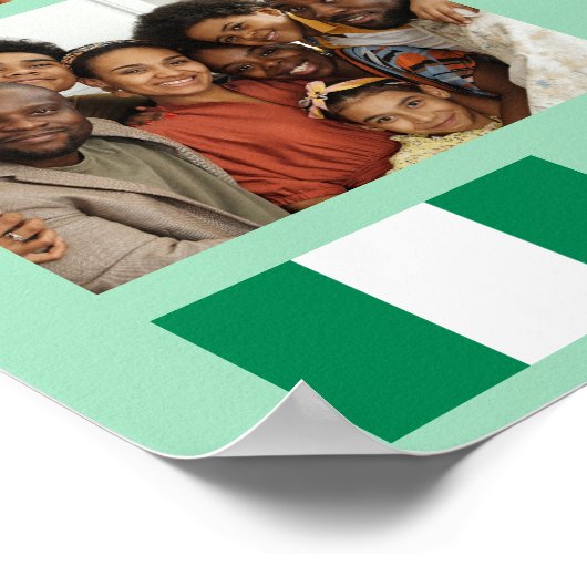 Nigeria | Foto invoegen 2024 Nigeriaanse viering Poster (Hoek)