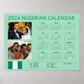 Nigeria | Foto invoegen 2024 Nigeriaanse viering Poster (Voorkant)