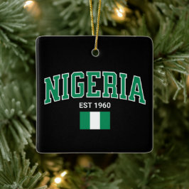 Nigeria Gesticht 1960 — Erfgoedornament Keramisch Ornament