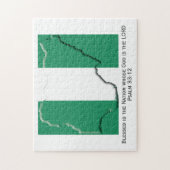NIGERIA | Gezegende natie | NIGERIAN FLAG Legpuzzel (Verticaal)