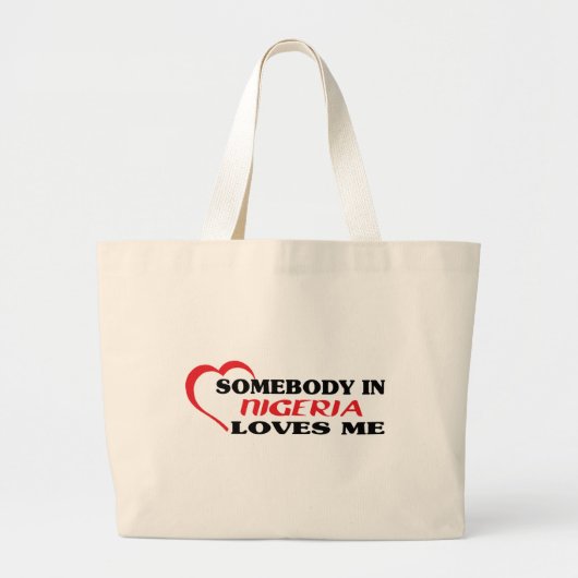 NIGERIA GROTE TOTE BAG (Voorkant)